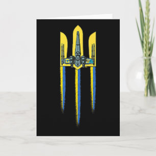 Ukraine-Dreizack-Tryzub-Symbol-Wappen-ukrainisches Karte