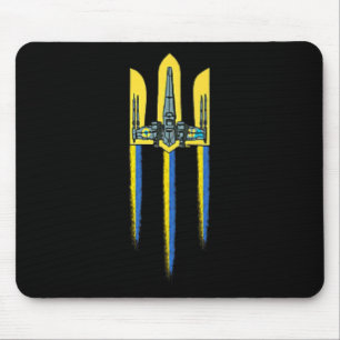 Ukraine-Dreizack-Tryzub-Symbol-Wappen-ukrainisches Mousepad