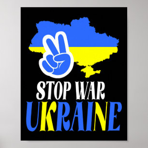 Ukraine Dreizack Ukraine-Flagge Ukrainische Flagge Poster