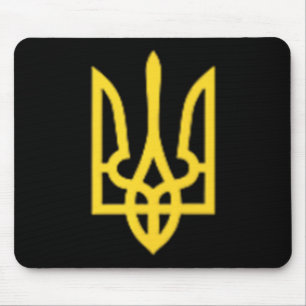 Ukraine-Dreizack - Ukrainisches Tryzub-Symbol Mousepad