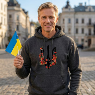 UKRAINE. Dreizack. Ukrainisches Wappen.  T-Shirt Hoodie