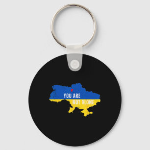Ukraine Du bist nicht allein Kiew Karte Ukrainisch Schlüsselanhänger