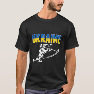 Ukraine Eishockey Fans Jersey Ukrainische Flagge H T-Shirt