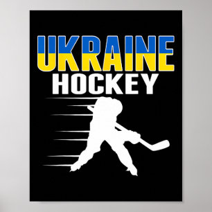 Ukraine Eishockeyfans - Ukrainische Hockeymannscha Poster