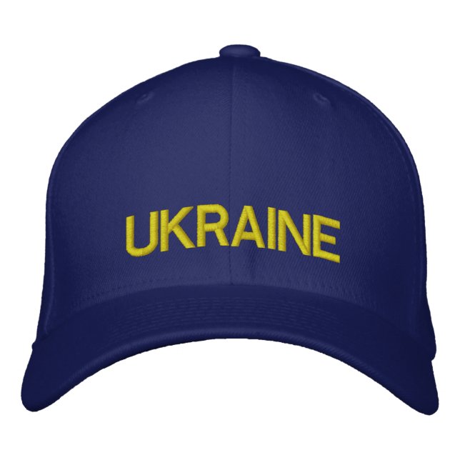 Ukraine Emboided Custom Ha Bestickte Kappe (Vorderseite)