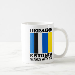 Ukraine Estland steht hinter dir Estnische Unterst Kaffeetasse