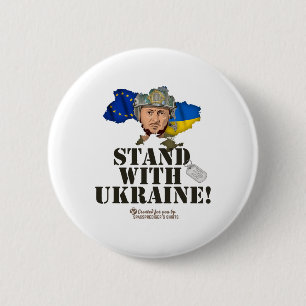 Ukraine Europa Wolodymyr Selenskyj Steh mit der Uk Button