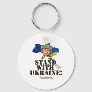 Ukraine Europa Wolodymyr Selenskyj Steh mit der Uk Schlüsselanhänger