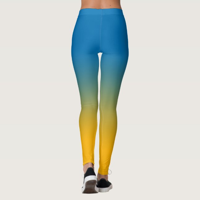 Ukraine, Farben der Freiheit Leggings (Rückseite)