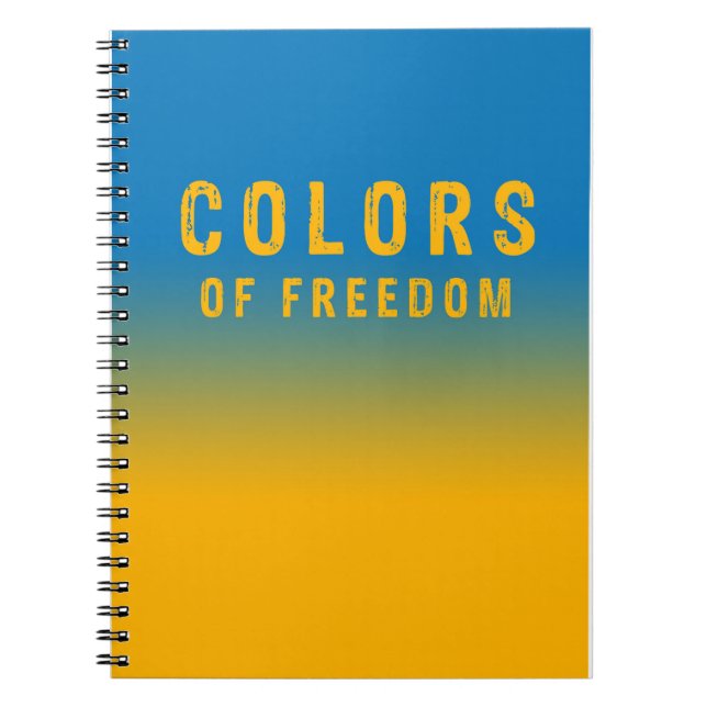 Ukraine, Farben der Freiheit Notizblock (Vorderseite)