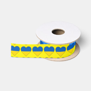 Ukraine Flag Blauer Gelber Thunder_Cove Satin Ribb Satinband
