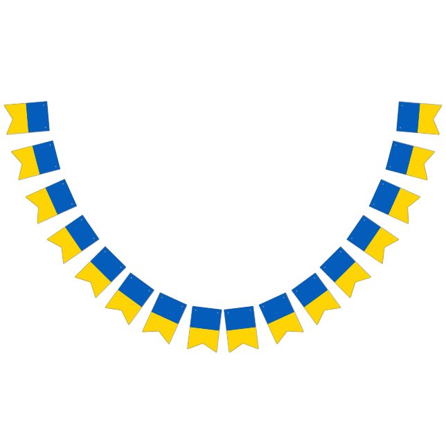 Ukraine flag bunting banner (Alle)