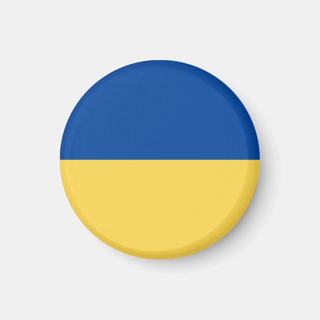 UKRAINE FLAG BUTTON MAGNET (Vorne)