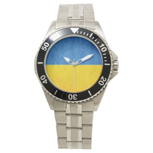 Ukraine Flag Car Magnet Armbanduhr (Vorderseite)