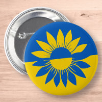 Ukraine Flag Gelbe Sonnenblume Kontur