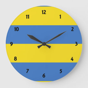 ukraine flag große wanduhr