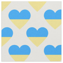 Ukraine Flag Herzmuster Stoff