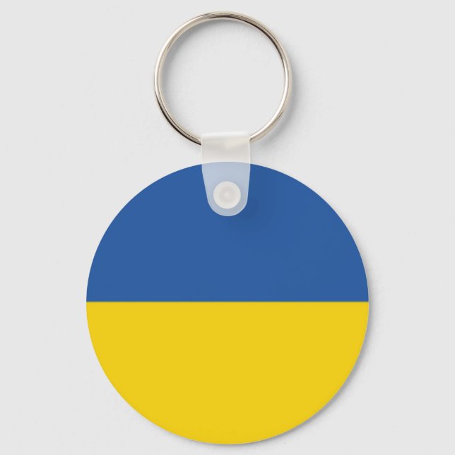 Ukraine Flag Keychain Schlüsselanhänger (Vorderseite)