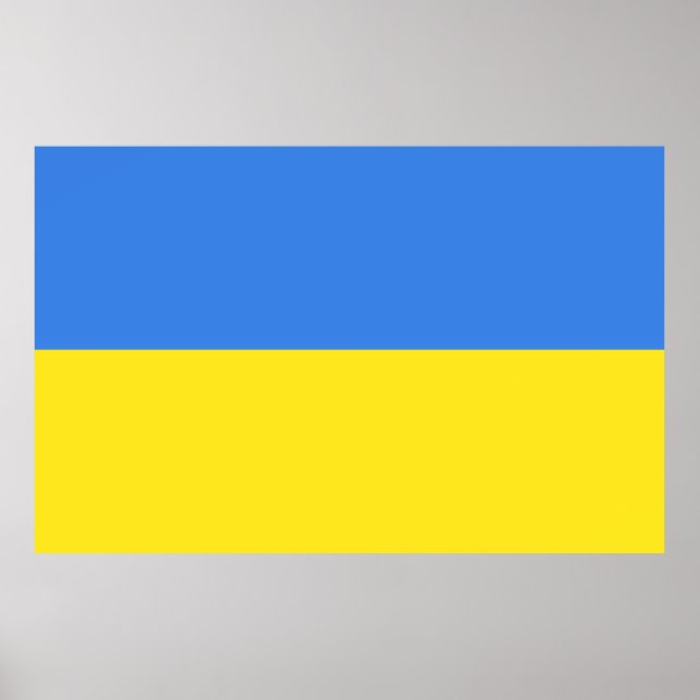 Ukraine Flag Poster Freedom (Vorne)