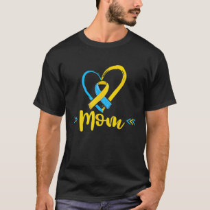 Ukraine Flag Proud Down Syndrom Mama Bewusstsein S T-Shirt