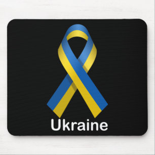 Ukraine-Flag-Shirt mit ukrainischen Nationalfarben Mousepad