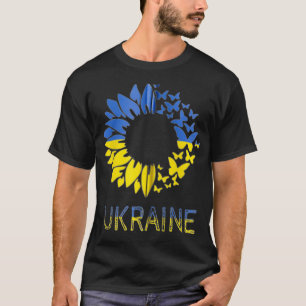 Ukraine Flag Sonnenblume, ukrainischer Unterstützu T-Shirt