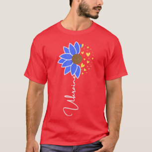 Ukraine Flag Sonnenblumen Herz T-Shirt