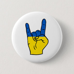 Ukraine-Flag Stolz auf ukrainisches Erbe Ukraine R Button