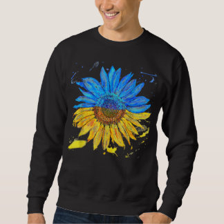 Ukraine Flag Sunflower Vintage Ukrainian Sup Sweatshirt