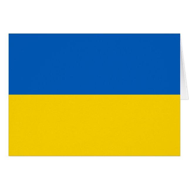 Ukraine-Flagge (Vorderseite (Horizontal))