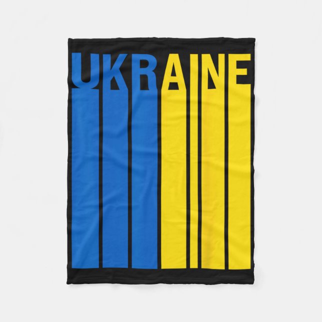 Ukraine-Flagge 3  Fleecedecke (Vorderseite)