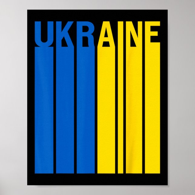 Ukraine-Flagge 3  Poster (Vorne)