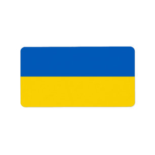 Ukraine-Flagge Adressaufkleber