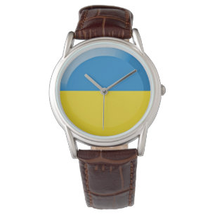 Ukraine-Flagge Armbanduhr