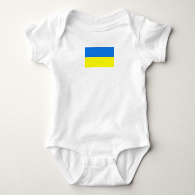Ukraine-Flagge Baby Strampler (Vorderseite)