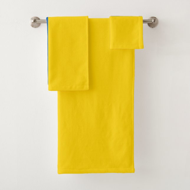 Ukraine-Flagge Badhandtuch Set (Insitu)