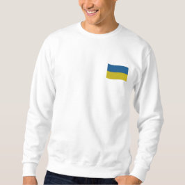 Ukraine-Flagge Besticktes Sweatshirt