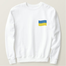 Ukraine-Flagge Besticktes Sweatshirt