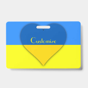 Ukraine-Flagge Blau Gelb Thunder_Cove Ausweis