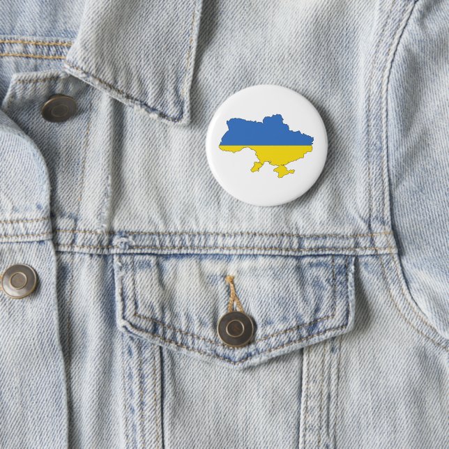 Ukraine-Flagge Button (Beispiel)