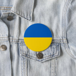 Ukraine-Flagge Button