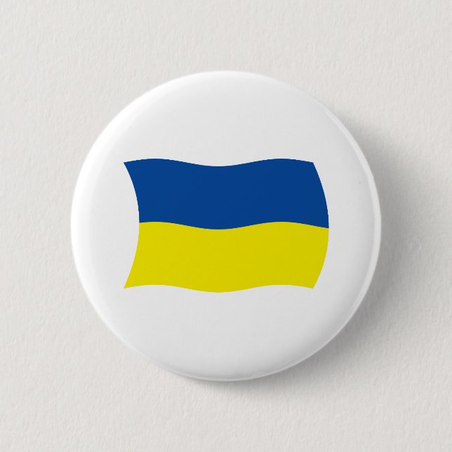 Ukraine-Flagge-Button Button (Vorderseite)