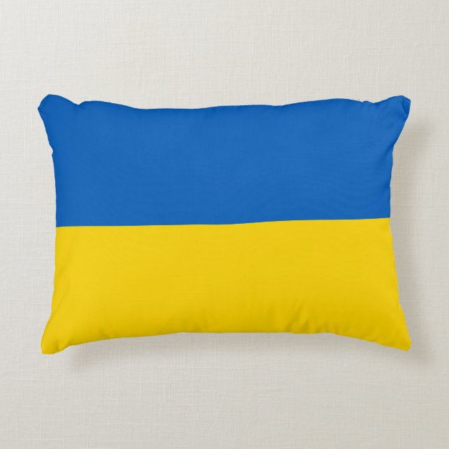 Ukraine-Flagge Dekokissen (Vorderseite)