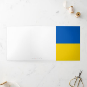 Ukraine-Flagge Dreifach Gefaltete Karte