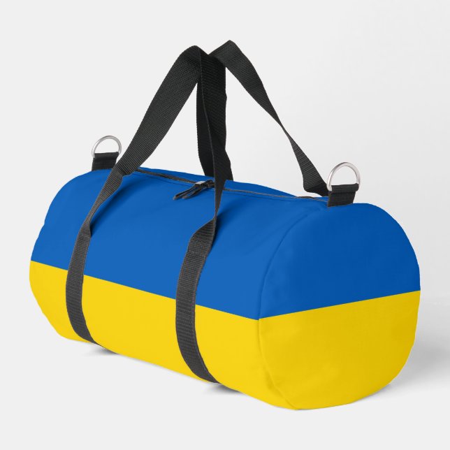 Ukraine-Flagge Duffle Bag (Linke Seite)