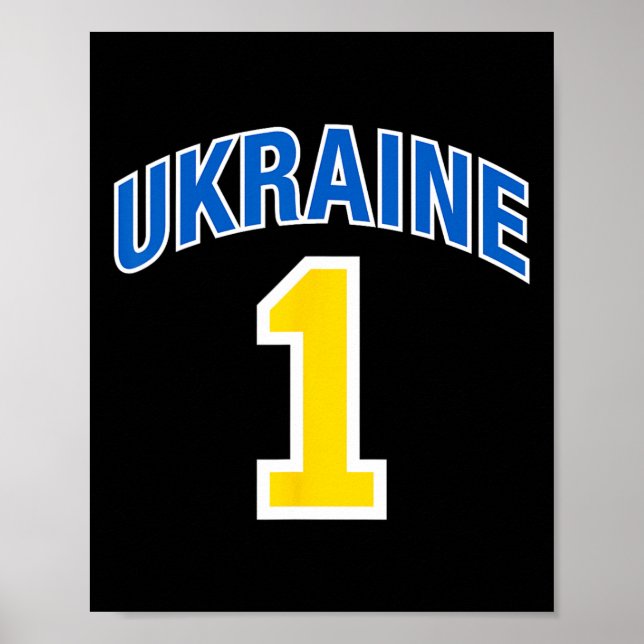 Ukraine-Flagge Eins  Poster (Vorne)