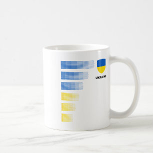 Ukraine-Flagge Emblem Patriotisches Ukraine Nation Kaffeetasse