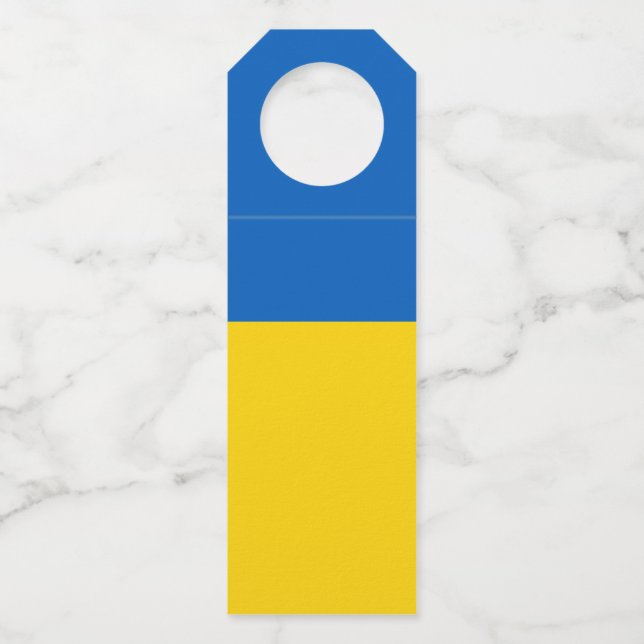 Ukraine-Flagge Flaschenanhänger (Vorderseite)