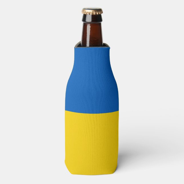 Ukraine-Flagge Flaschenkühler (Flaschenvorderseite)