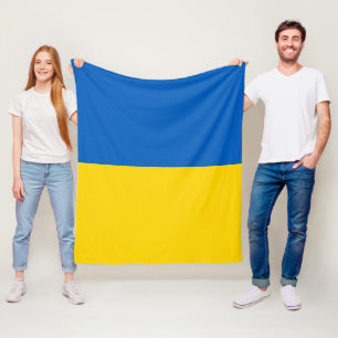 Ukraine-Flagge Fleecedecke